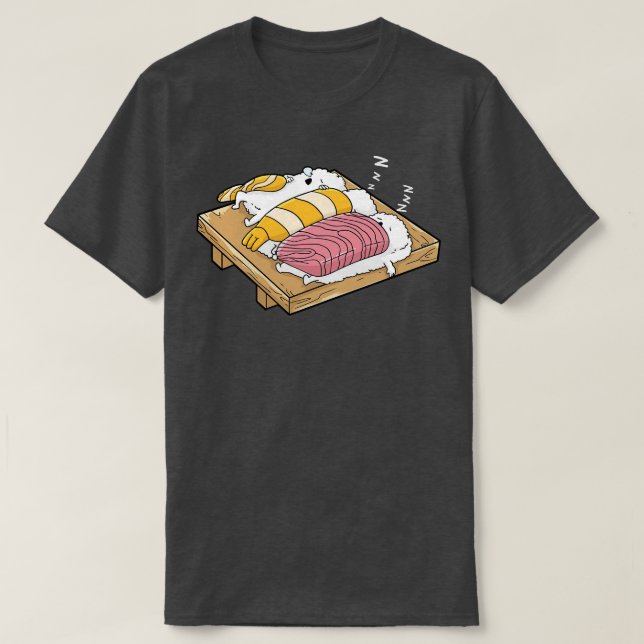Sushi Japanska Anime T Shirt (Design framsida)