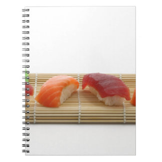 Sushi Japanska Delicious Asian Food Yummy Anteckningsbok Med Spiral