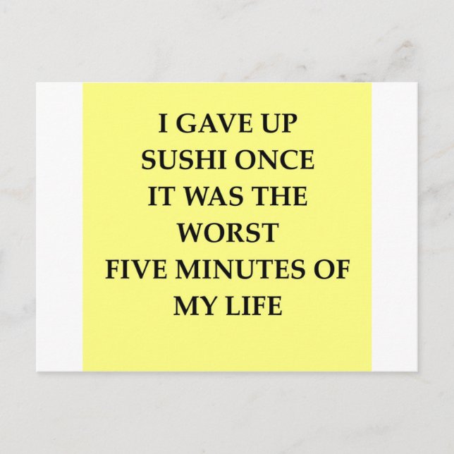 SUSHI.jpg Vykort (Framsida)
