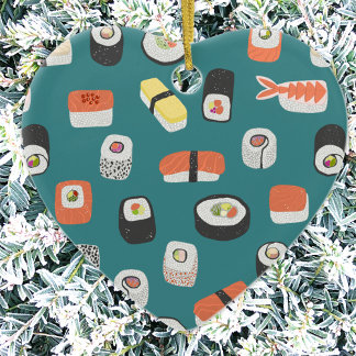 Sushi Julgransprydnad Keramik