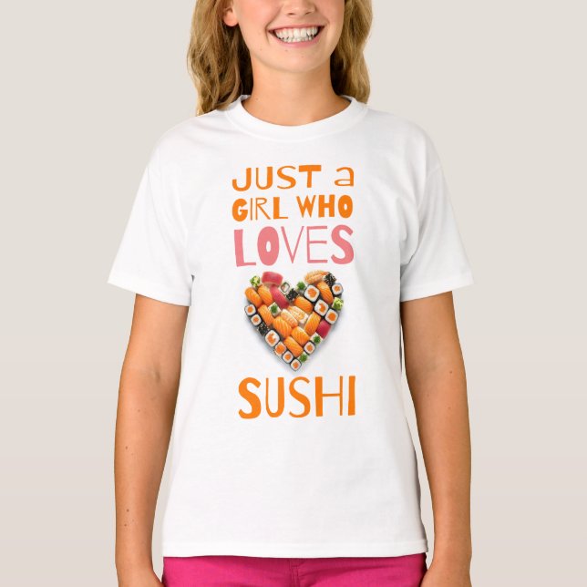Sushi Kärlek T Shirt (Framsida)