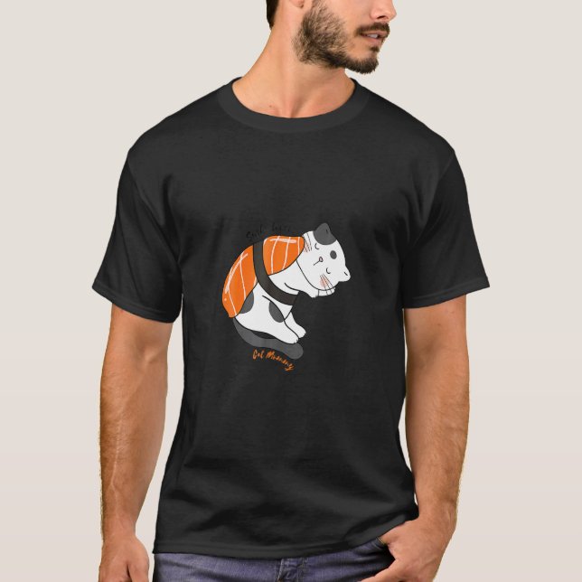 Sushi Katt Mamma T Shirt (Framsida)