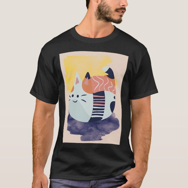 Sushi Katt T Shirt (Framsida)