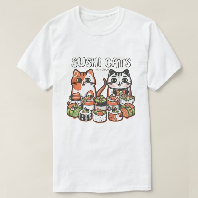 Sushi Katter Soaré T Shirt (Design framsida)