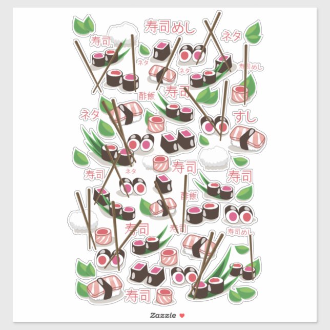 Sushi Klistermärken (Ark)