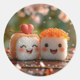Sushi-klistermärken Runt Klistermärke