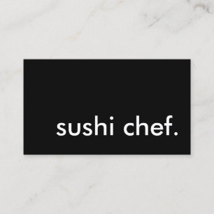 Sushi-kock. Visitkort