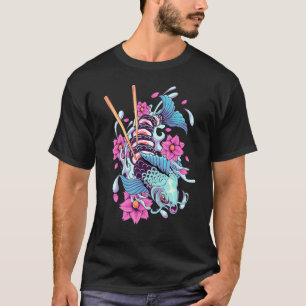 Sushi Koi Fish Japansk Koi Carp Pond Japan Cherry T Shirt