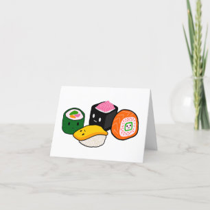 Sushi-kortet i karantän kärlek saknar dig tack kort