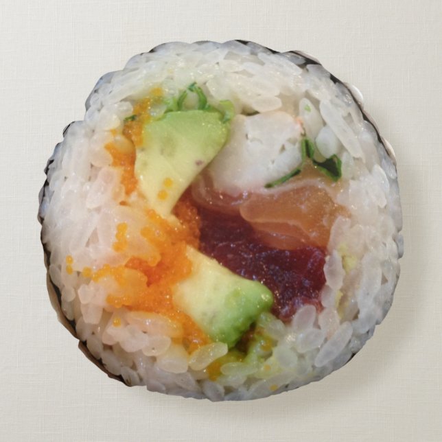 Sushi kudder rund kudde (Framsidan)