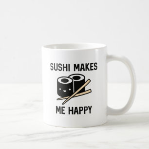 Sushi Makes Me Lycklig Kaffemugg