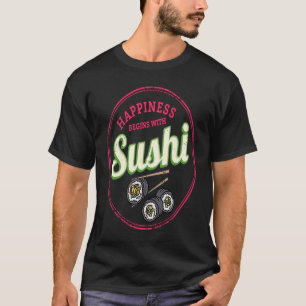Sushi Maki Retro Hoso Maki Vintage Gourmet Japan S T Shirt