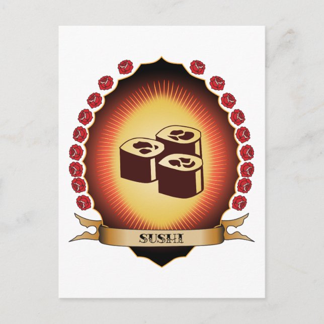 Sushi Mandorla Vykort (Framsida)