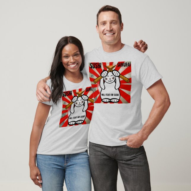 Sushi Maneki Neko? Samurai - Kust... - Anpassad Tröja (Unisex)