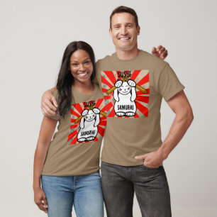 Sushi Maneki Neko? Samurai T-shirt