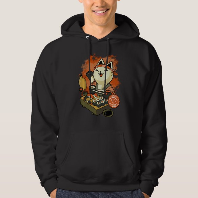 Sushi Master Cat Sweatshirt (Framsida)