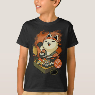 Sushi Master Cat T Shirt