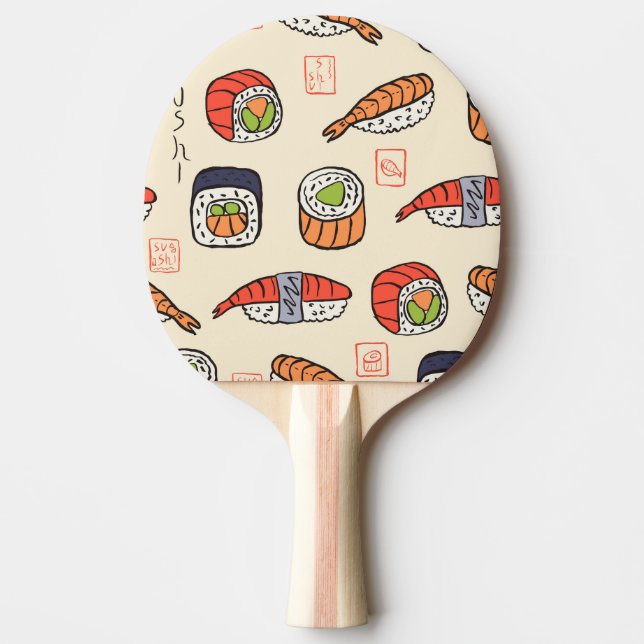 Sushi-mat, sömlös utformning av mönster. pingisracket (Framsidan)