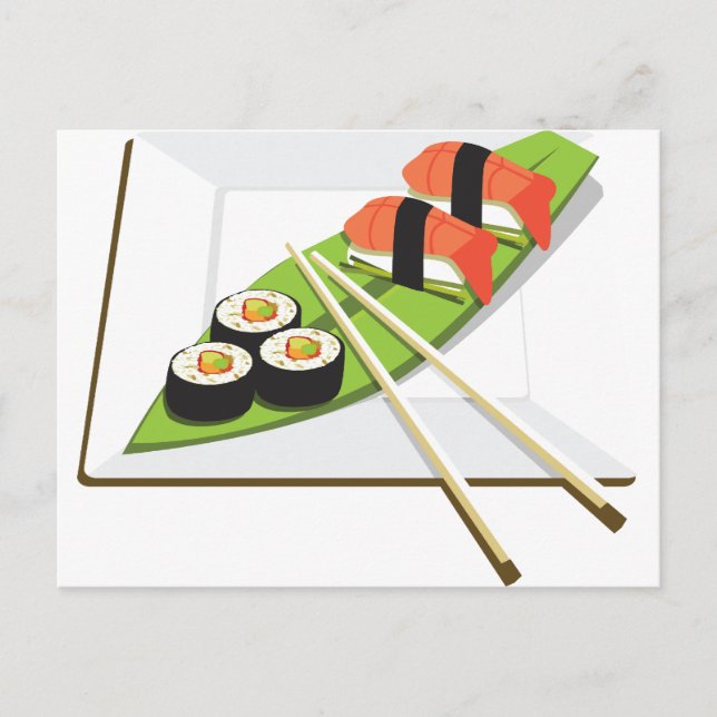 Sushi Meal Vykort (Framsida)