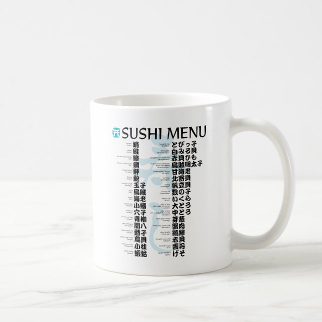 Sushi-meny-Jpanese Kaffemugg (Höger)