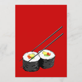 Sushi-middagsinbjudan Inbjudningar