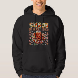 sushi min favoritmat citat för fans hoodie