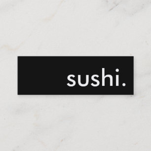 Sushi. Mini Visitkort