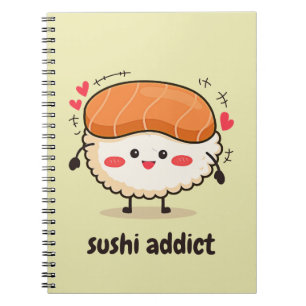 sushi-missbrukare anteckningsbok