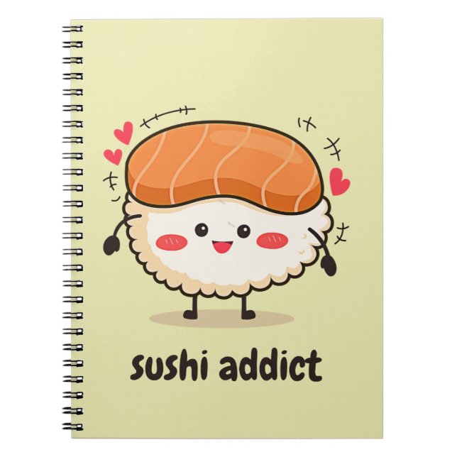 sushi-missbrukare anteckningsbok (Framsidan)