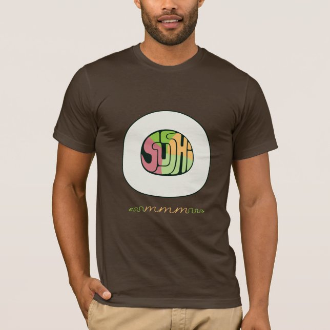 Sushi mmm Shirt T-shirt (Framsida)