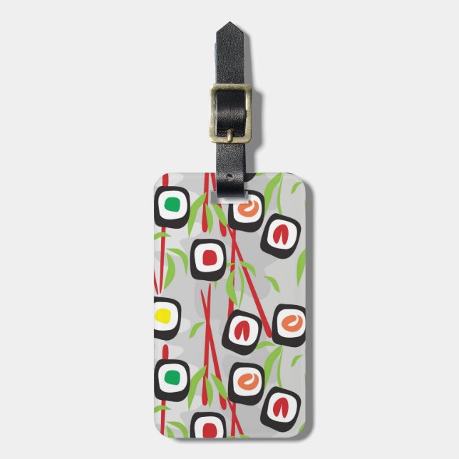 Sushi Mönster Bagagebricka (Vertikal Framsida)