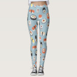 Sushi Mönster Leggings<br><div class="desc">Cute sushi,  nigiri och maki roll mönster för älskare av livsmedel från Japan. Yummy!</div>