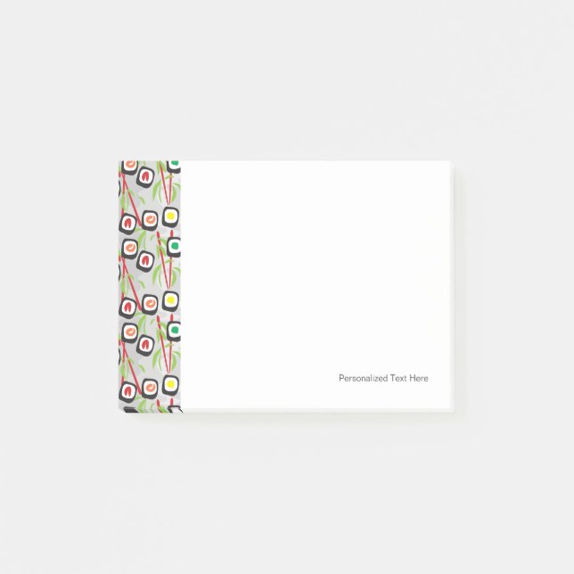 Sushi Mönster Post-it Block (Framsida)