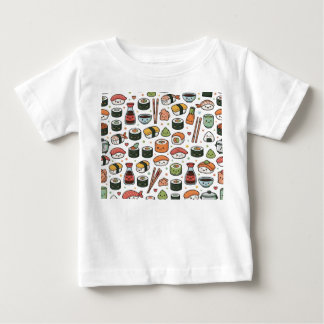 sushi-mönster t shirt