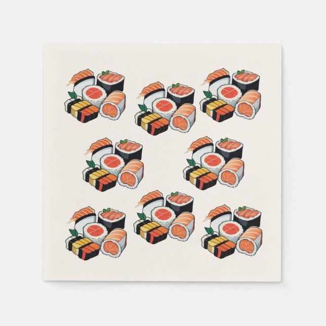 Sushi Napkin Pappersservett (Framsidan)