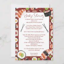 Sushi Neutralt Baby Shower by Avstånd