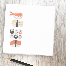 Sushi Nigiri Maki Roll Japansk Food Art Post-it Block
