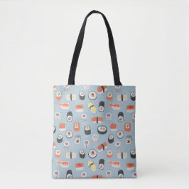 Sushi Nigiri Maki Roll Japansk Food Art Tote Bag Tygkasse