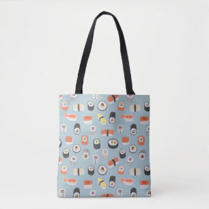 Sushi Nigiri Maki Roll Japansk Food Art Tote Bag Tygkasse