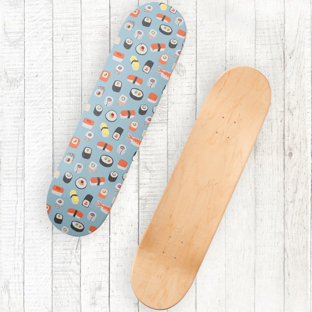 Sushi Nigiri Maki Roll Mini Skateboard Bräda 18,5 Cm (Sushi Japanese food art skateboard)