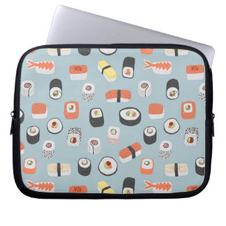 Sushi Nigiri Maki Roll Mönster Laptop Fodral