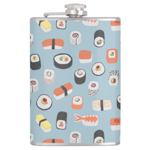 Sushi Nigiri Maki Roll Patterned Fickplunta