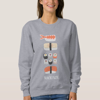 Sushi Nigiri Sashimi Maki Roll Namn T Shirt