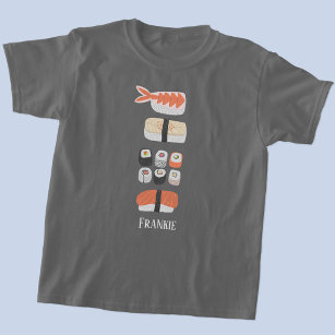 Sushi Nigiri Sashimi Maki Roll Namn T Shirt