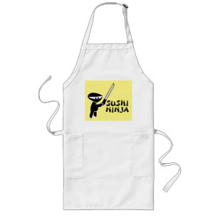 SUSHI NINJA Kitchen Aprons Långt Förkläde
