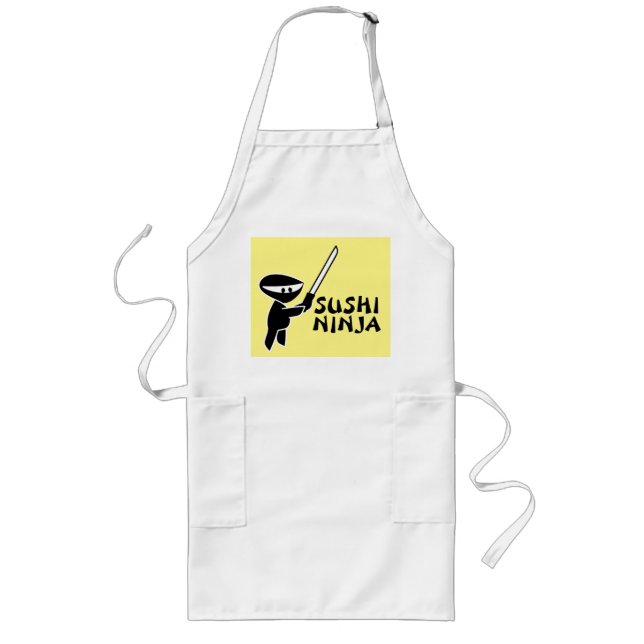 SUSHI NINJA Kitchen Aprons Långt Förkläde (Framsidan)
