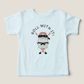 Sushi Ninja Småbarns T-Shirt, Japansk Mat Tee