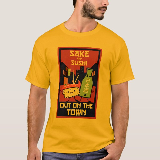 Sushi och kummelfolier T-Shirt (Framsida)