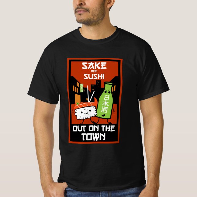 Sushi och kummelfolier T-Shirt (Framsida)