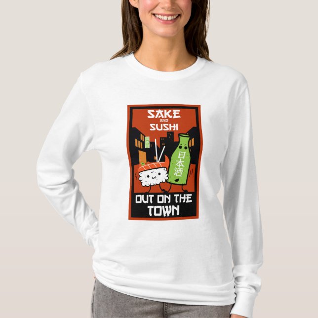 Sushi och kummelfolier T-Shirt (Framsida)